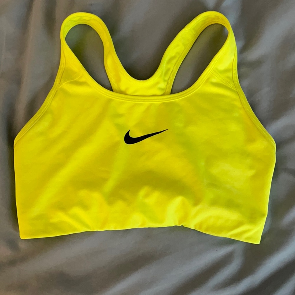 Nike Neon Yellow Dri-Fit Sports Bra